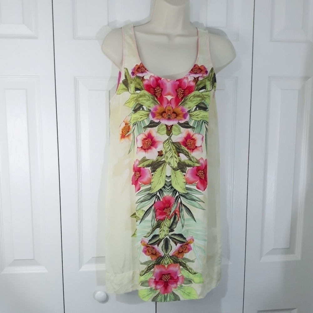 Sam & Lavi by Anthropologie Mini Tank Dress Floral Sleeveless USA Oversi… - Picture 2 of 13